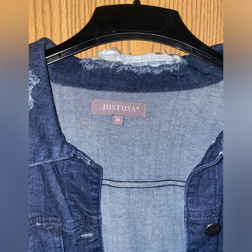 Distressed Jean Jacket - Picture 4 of 6
